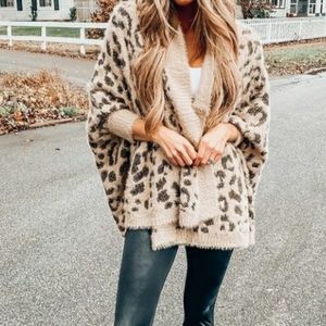 Dolman Leopard Cardigan